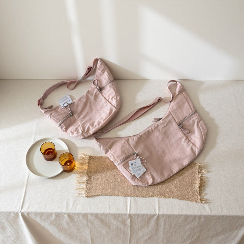 Unique Croissant Large Capacity Commuter Dumpling Shoulder Bags