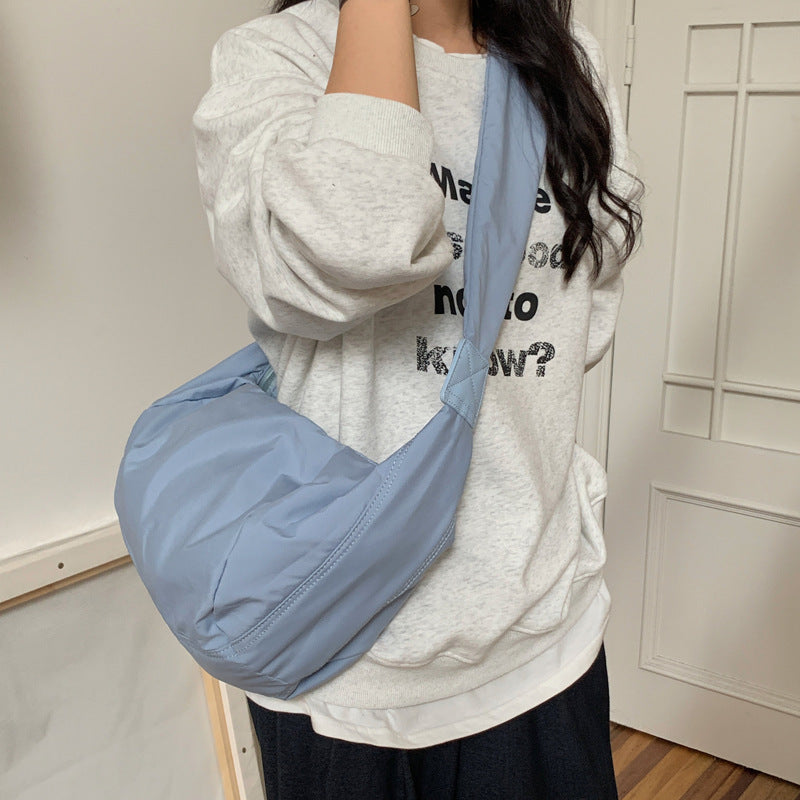Waterproof Nylon For Boys Oblique Pattern Bags