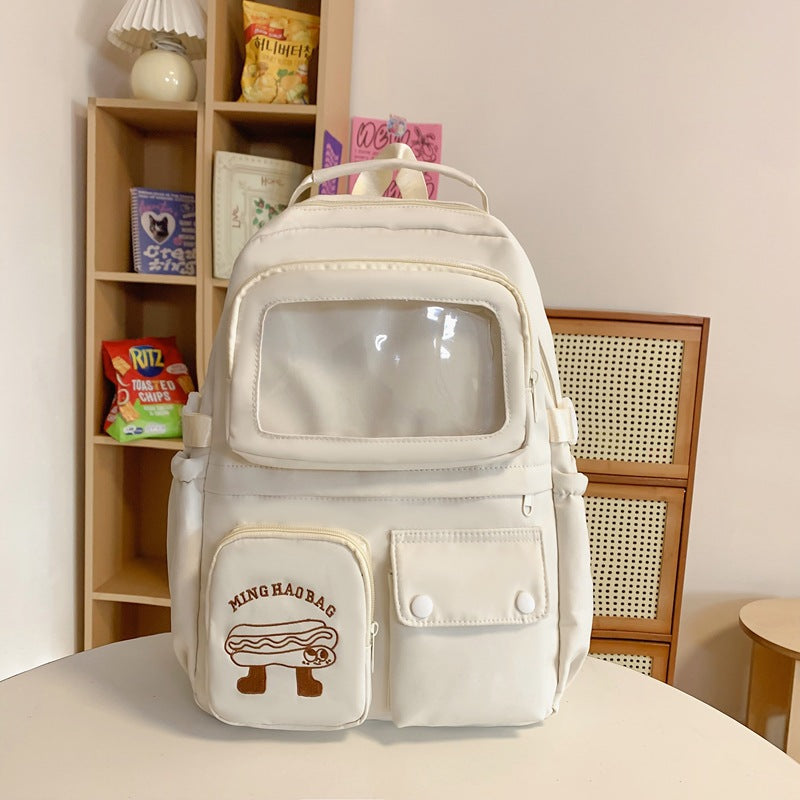 Milk Compress Female Good-looking Style Cute College Student Schoolbag