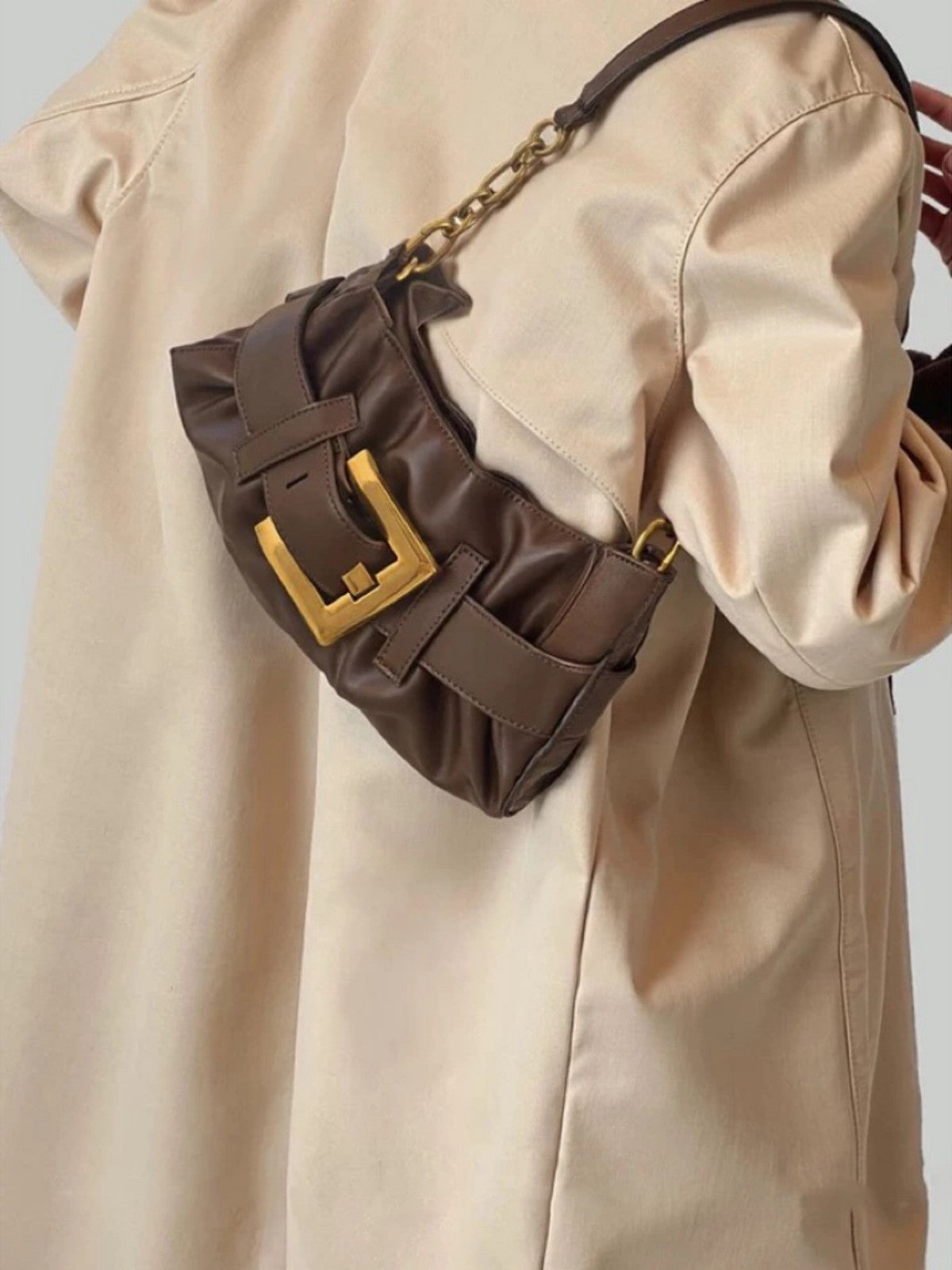 Women's Commuter Summer French Style Underarm High-grade Small Square Bag