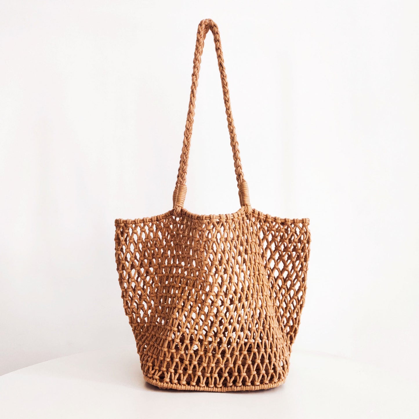 Net Cotton String Beach Vacation Leisure Women's Shoulder Bag