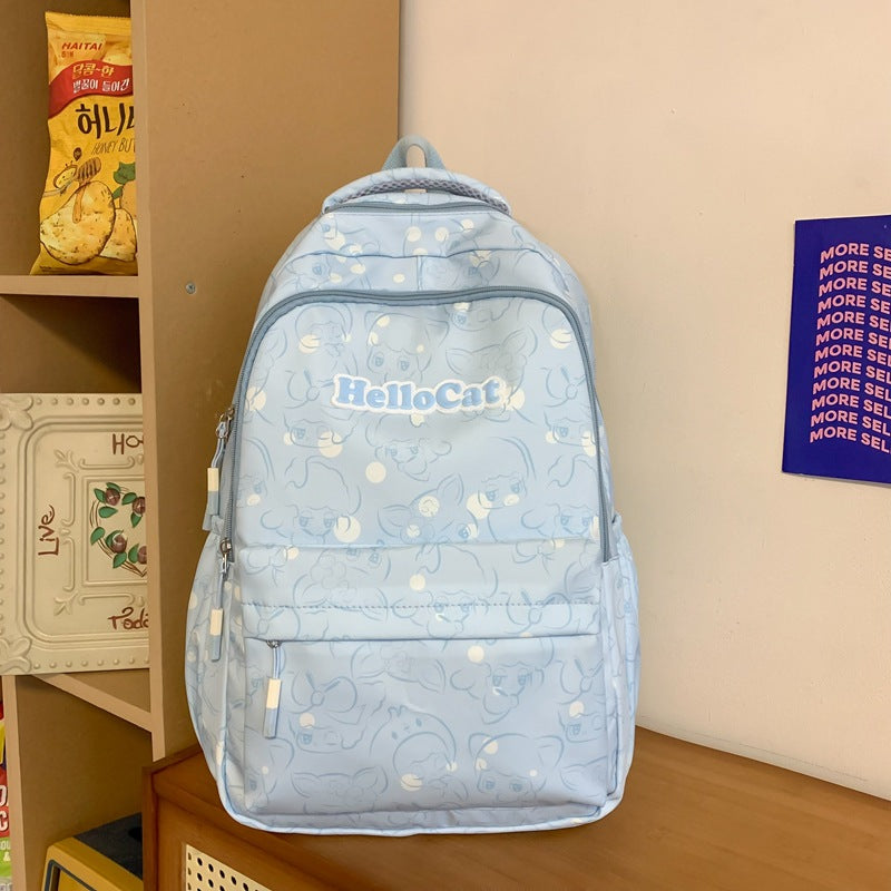 Spine Protection Burden Reduction Good-looking Junior High Large College Student Schoolbag