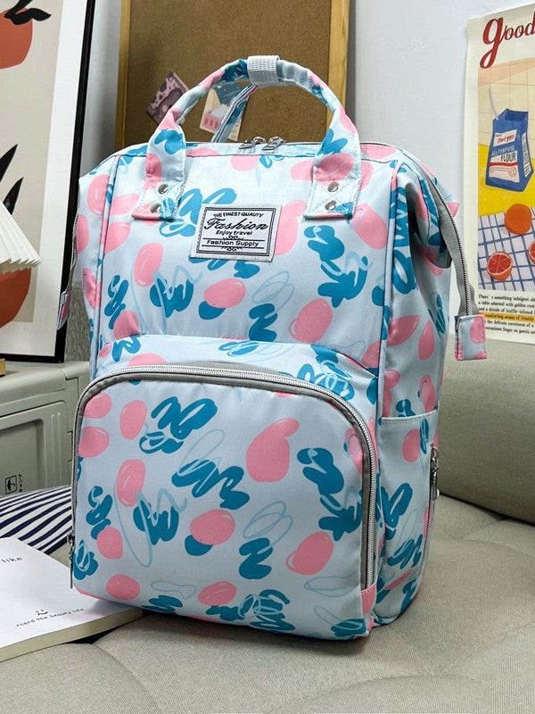 Large Capacity Cartoon Printing Out Multifunctional Bags