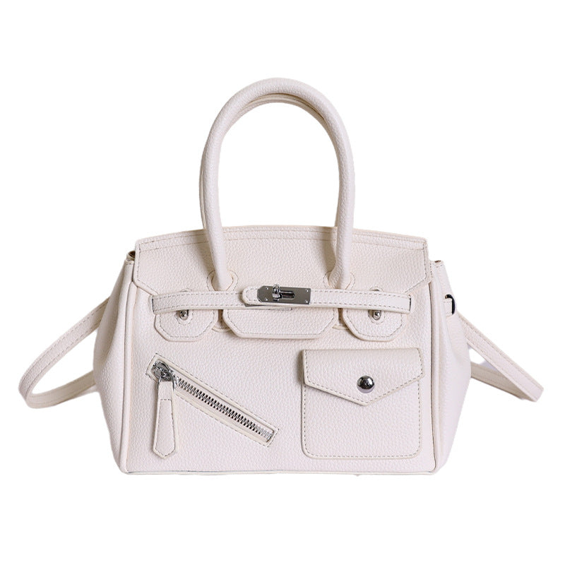 Kelly Retro Easy Matching Fashion Color Contrast Large Capacity Women's Messenger Bag