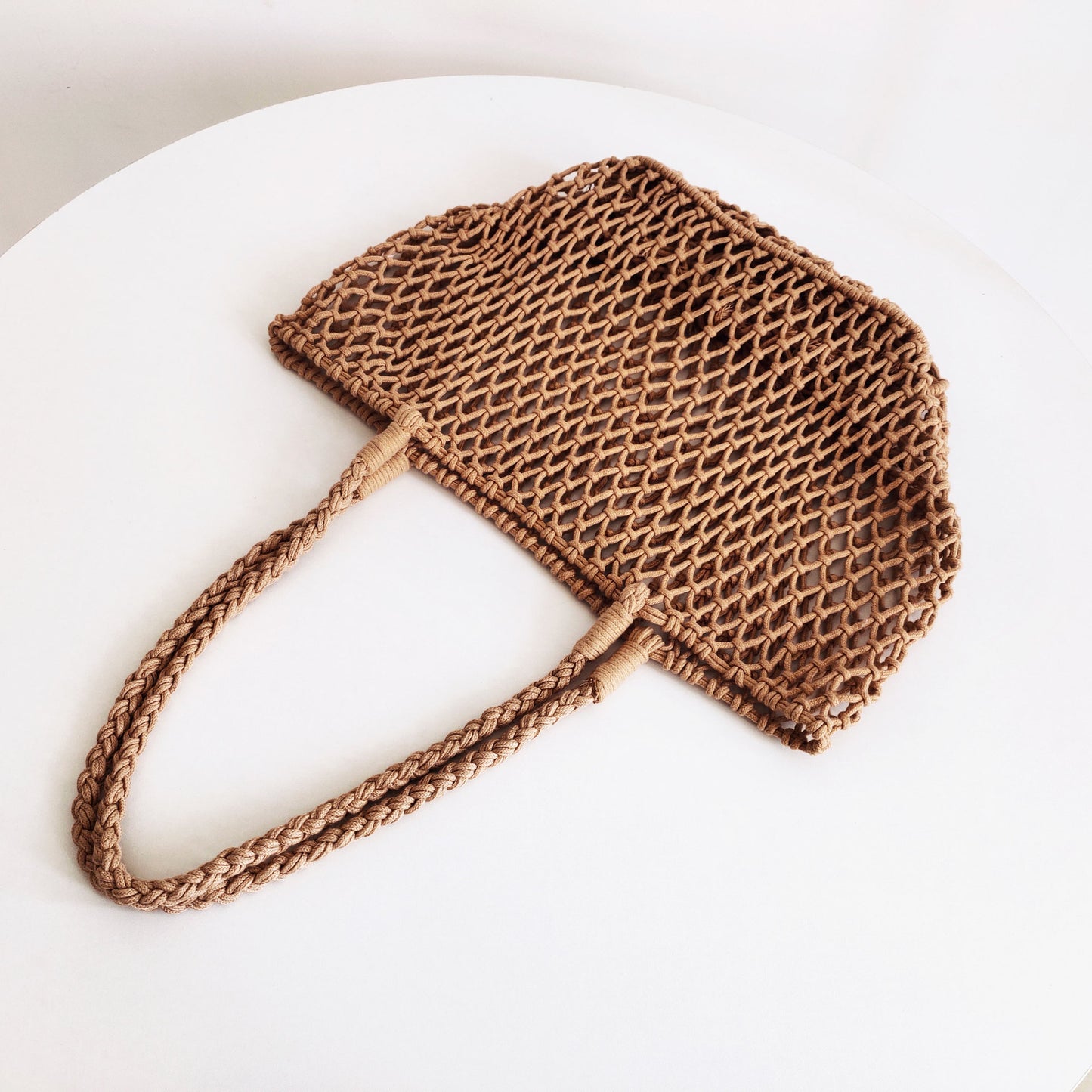 Net Cotton String Beach Vacation Leisure Women's Shoulder Bag