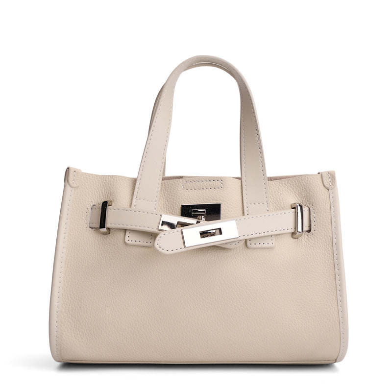 Top Layer Cowhide Design High Sense Genuine Leather Women's Messenger Bag