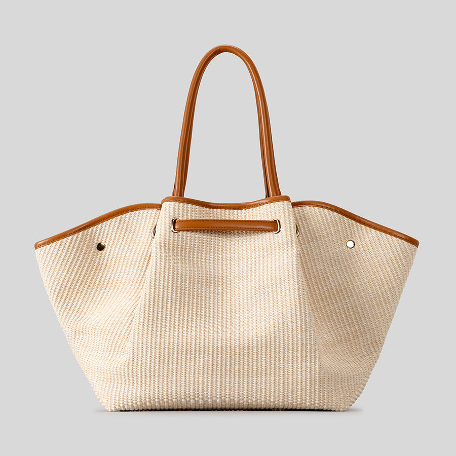 Women's Large Capacity Straw Woven Wings Style Vegetable Basket Handbags