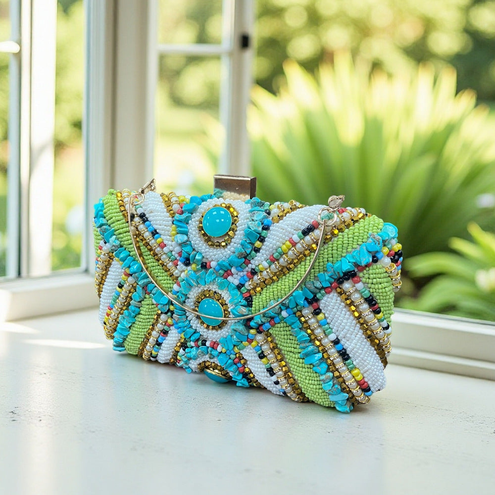 National Style Jewel Banquet Clutch Dress Dinner Bag