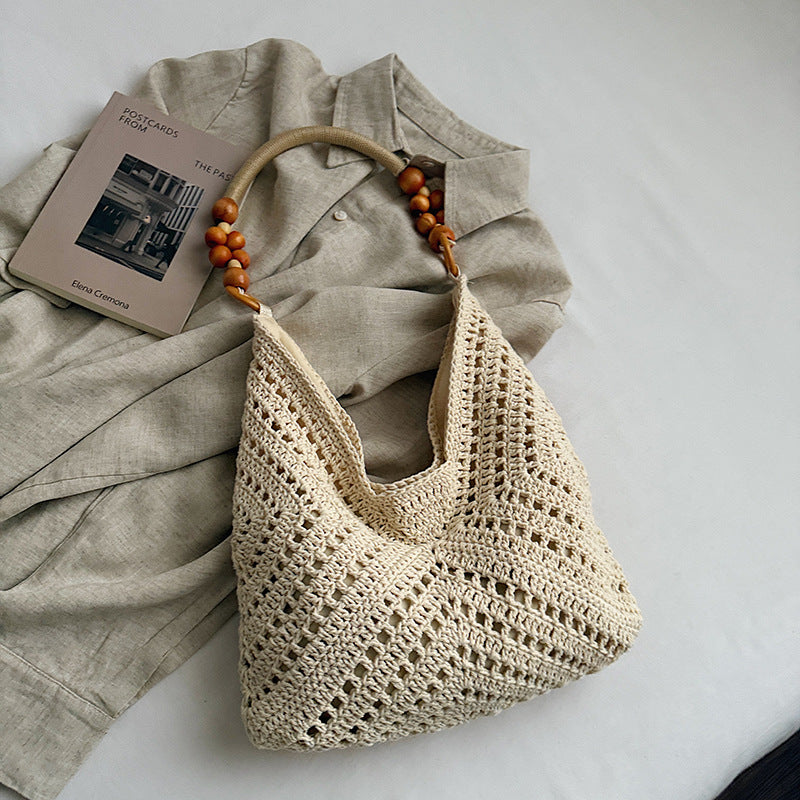Large Capacity Woven Summer Fashion Straw Leisure Women's Shoulder Bag