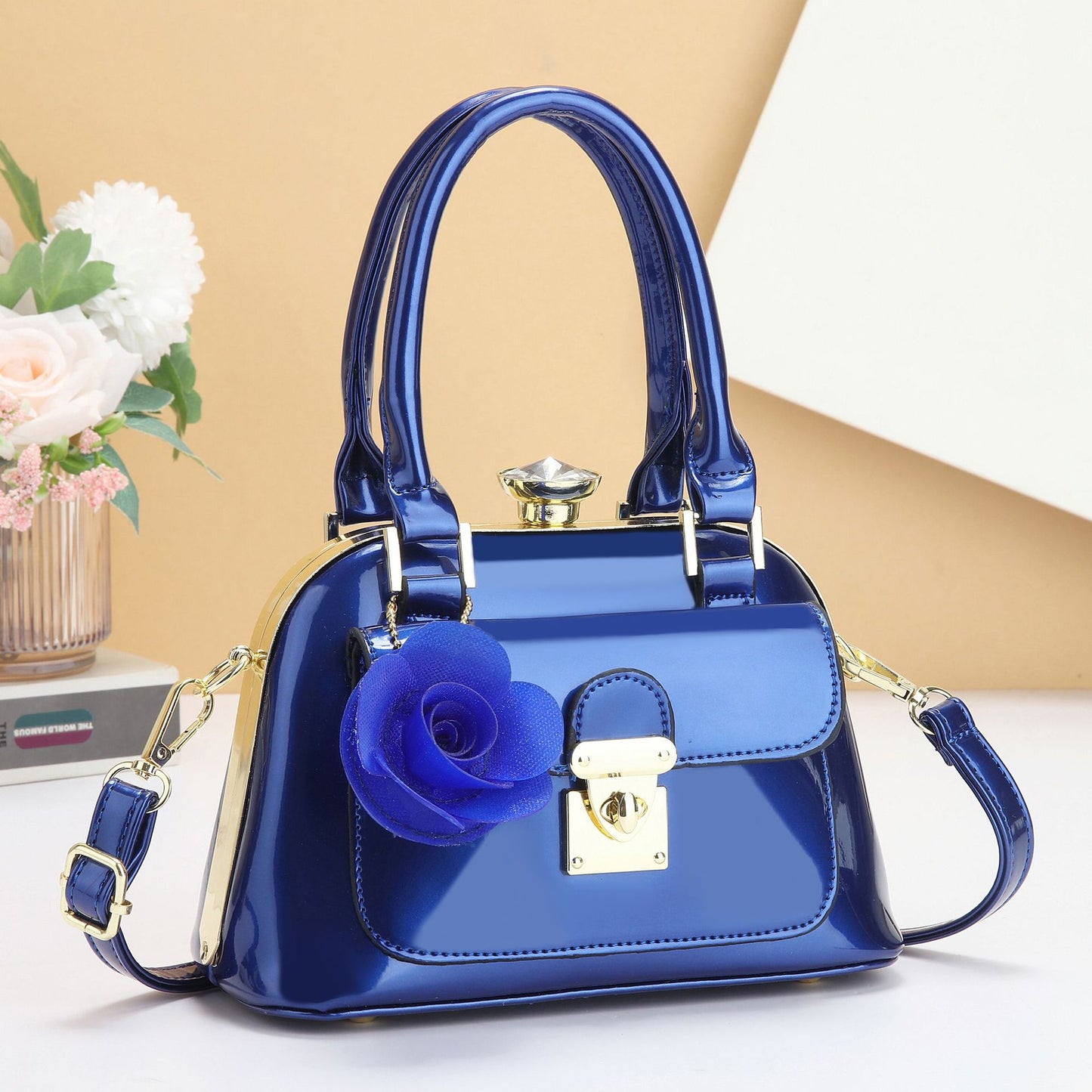 Women's Patent Leather Exquisite Lady Korean Style Women's Handbag