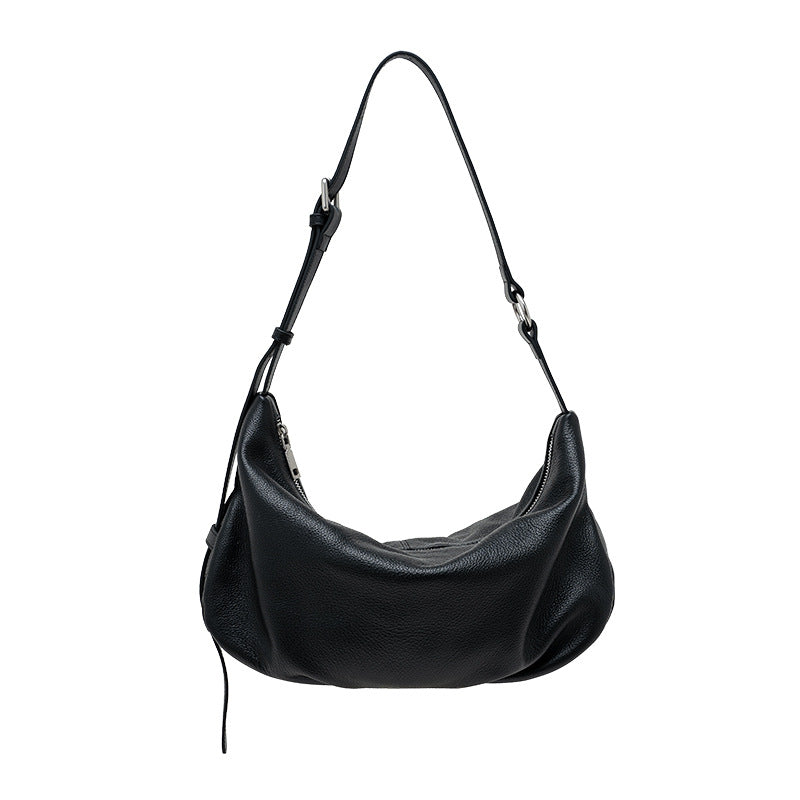 Women's Light Color One Niche Pleated Underarm Women's Shoulder Bag