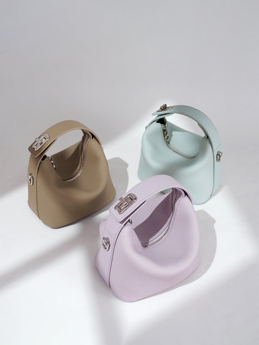 Women's Genuine Leather Design Underarm High-grade Light Luxury Women's Handbag