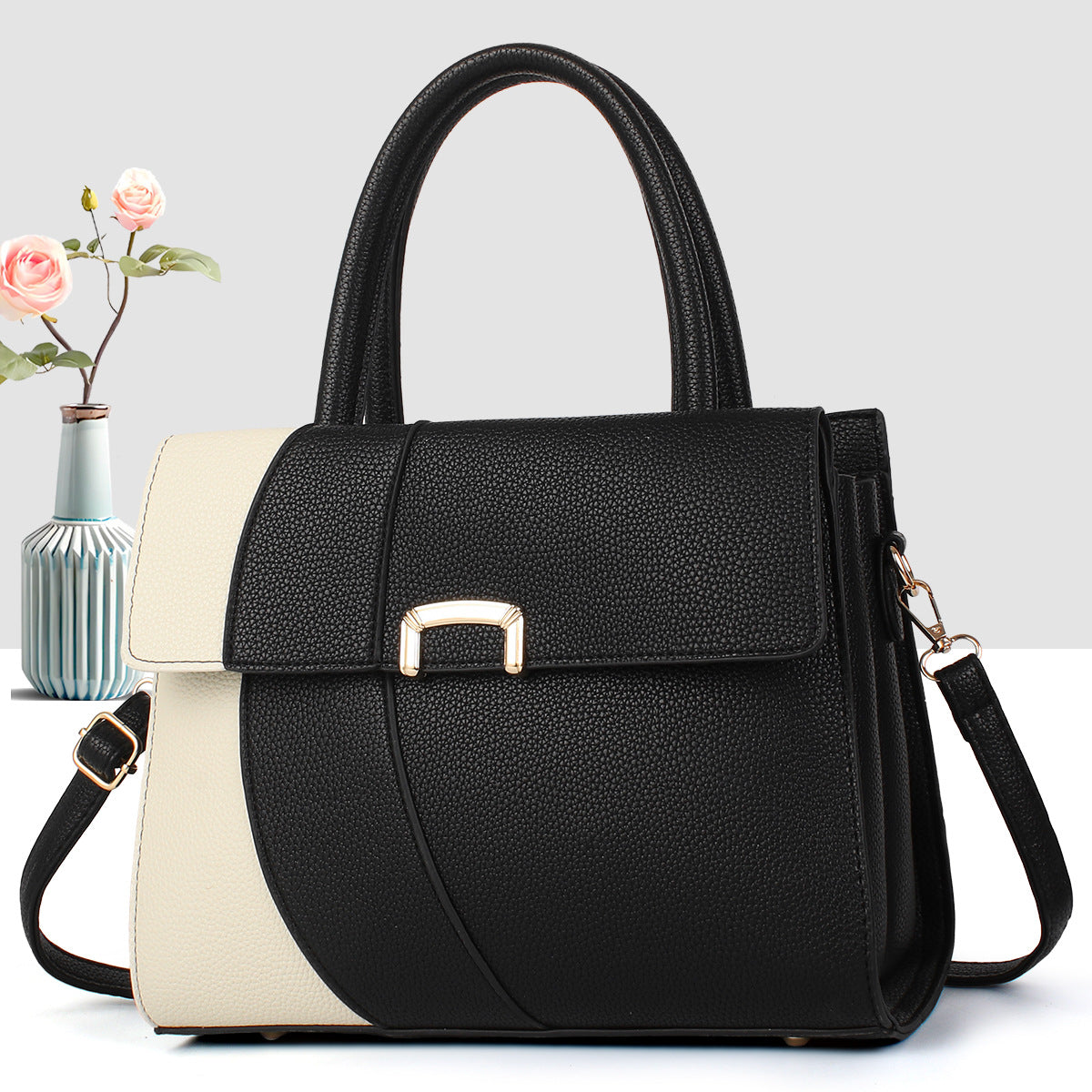 Women's Spring Contrast Color Female Lady Trendy Women's Handbag