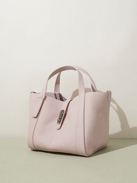 Women's Leather First Layer Cowhide Vegetable Basket Fashion Simple Bags