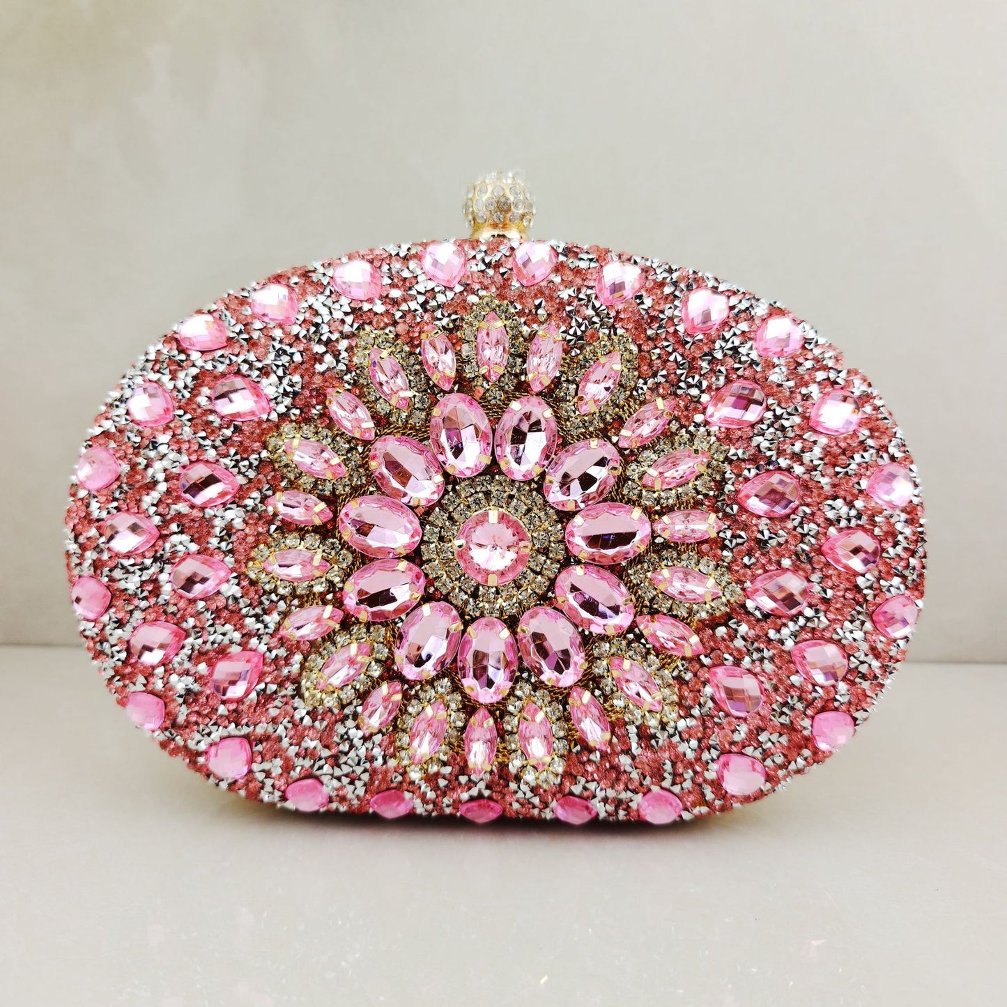 Diamond Texture Dress Banquet Party Match Metal Bags