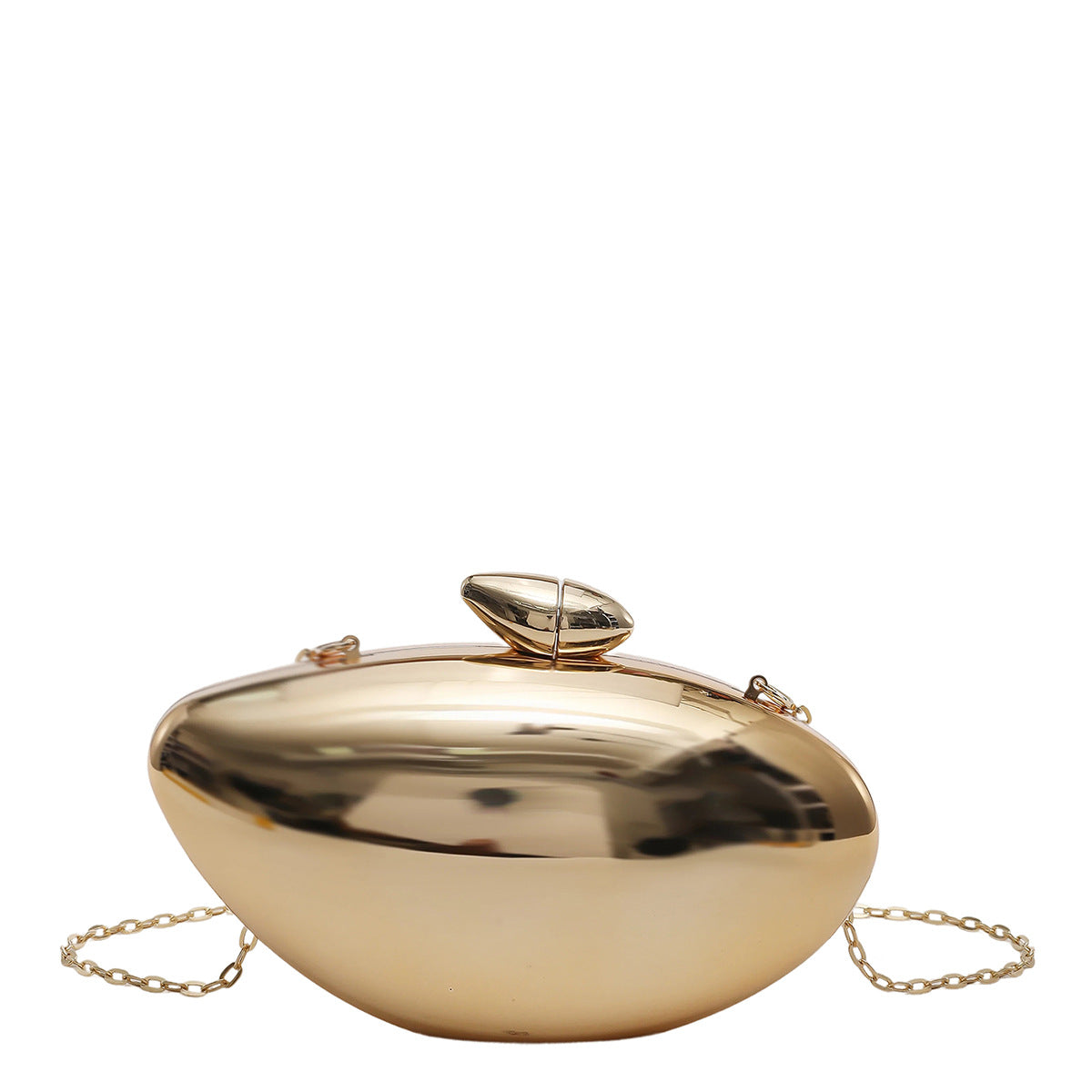 Women's French Style Goose Egg Box Clutch Personality Acrylic Gloss Dinner Bag
