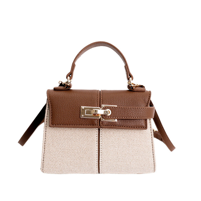 Portable Classic Kelly Advanced Texture Minority Small Square Bag