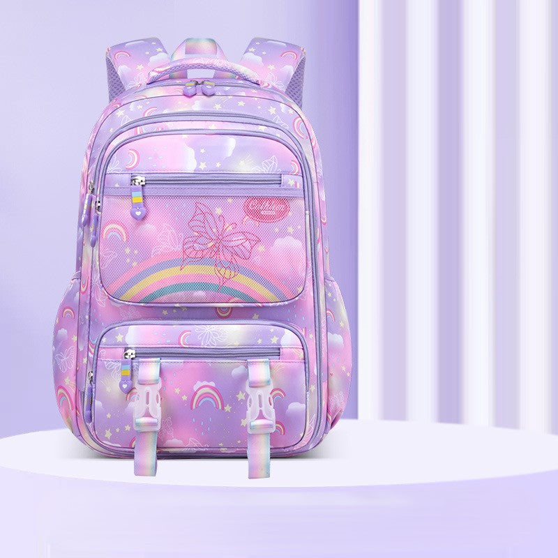 Rainbow Butterfly Sweet Princess Lightweight Upgraded Backpacks