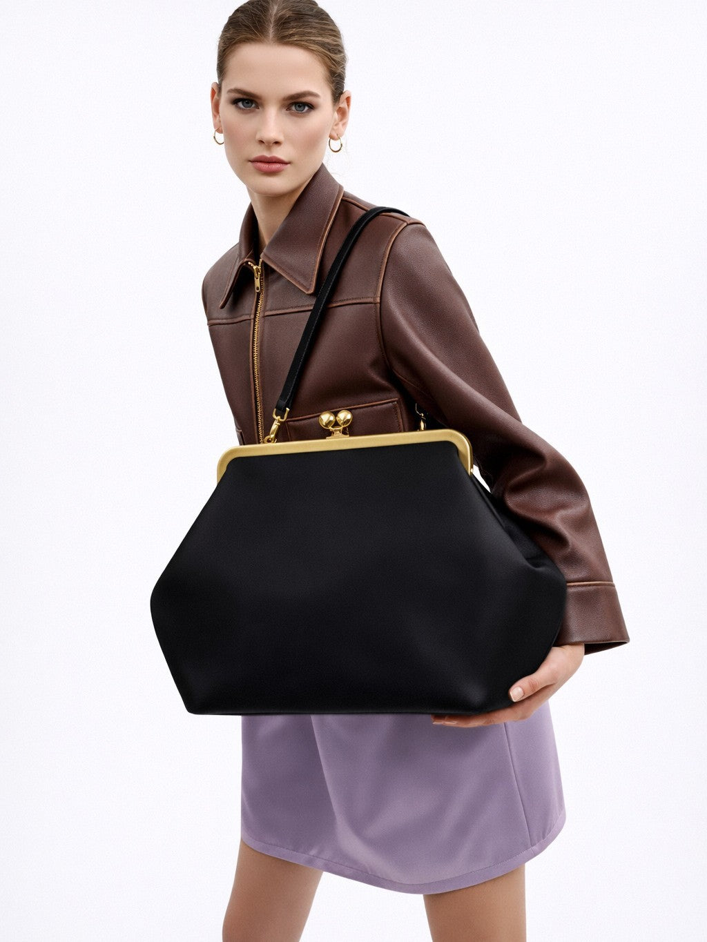 Women's Design Clip Versatile Large Capacity Trendy Women's Shoulder Bag