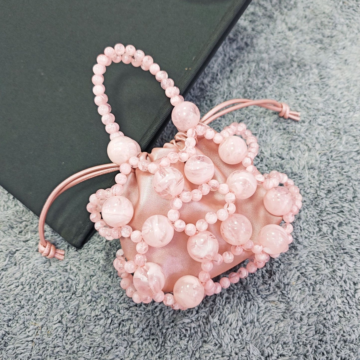 Women's Minority Fashion Hand Beaded Trendy Unique Bucket Bags