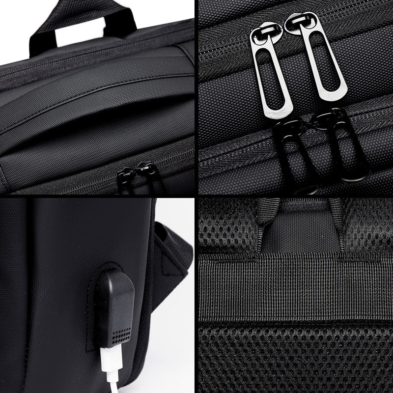 Men's Large Capacity Convenient Scalable Commute High-grade Business Backpack