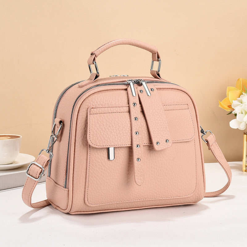 Women's Korean Fashionable Simple Versatile Large Capacity Small Square Bags