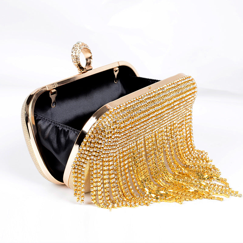 Women's Tassel Glitter Suitable For Party Wedding Bridal Removable Evening Bags