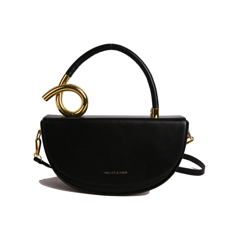 Women's Fashion Trendy Saddle Texture Underarm Leisure Shoulder Bags