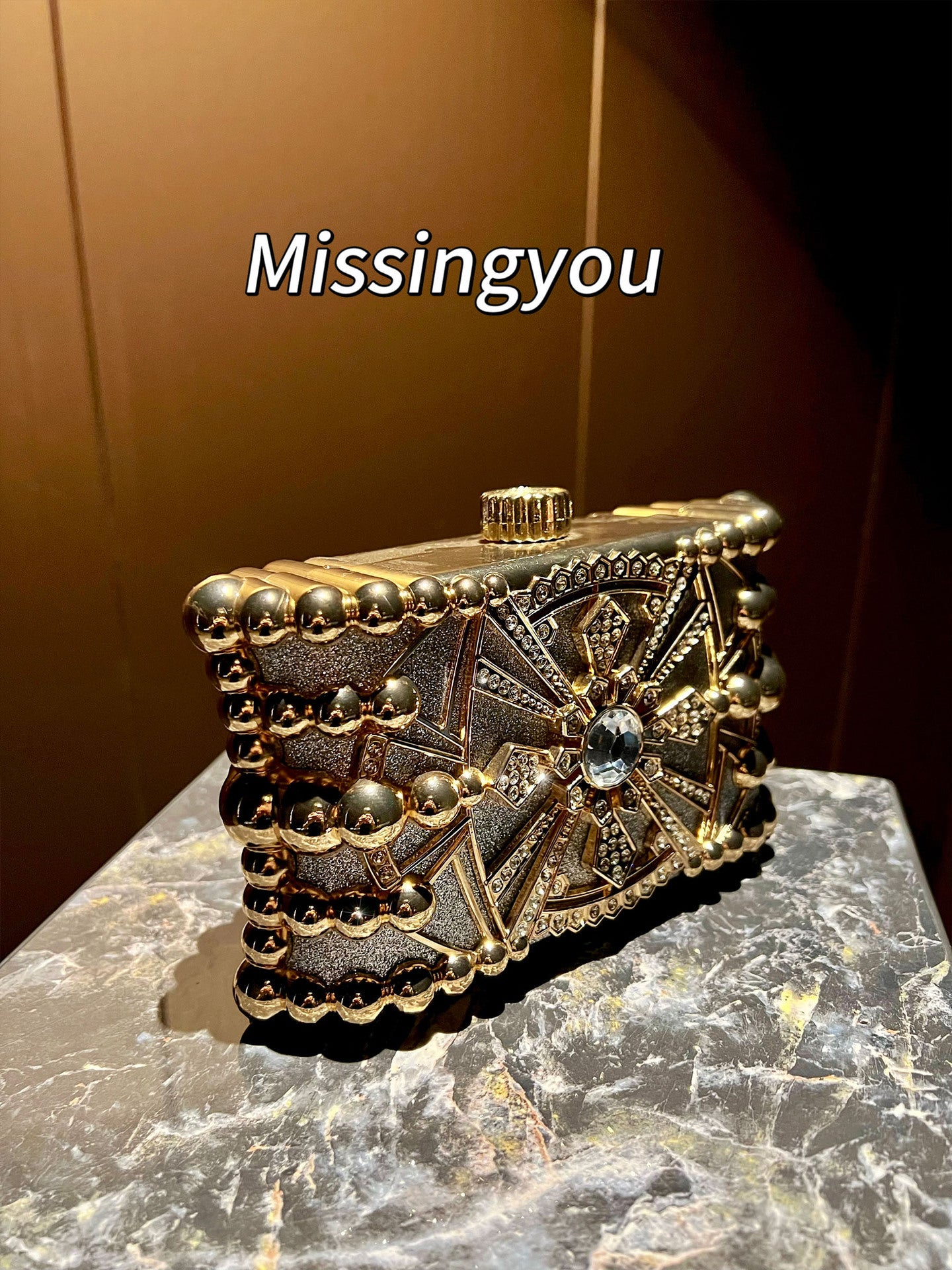 Women's Light Luxury Super Shiny Party Clutch Vintage Bags