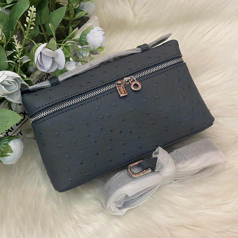 Genuine Leather Kelly Box Light Luxury Advanced Women's Shoulder Bag