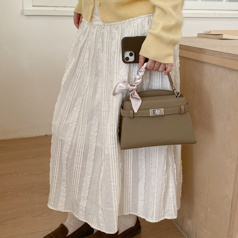 Women's Fashion Commute Texture Western Style Portable Women's Handbag