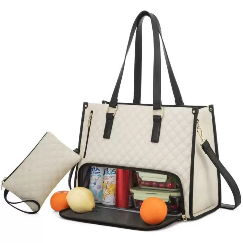Capacity With Computer Compartment Lunch Mix Thermal Women's Messenger Bag