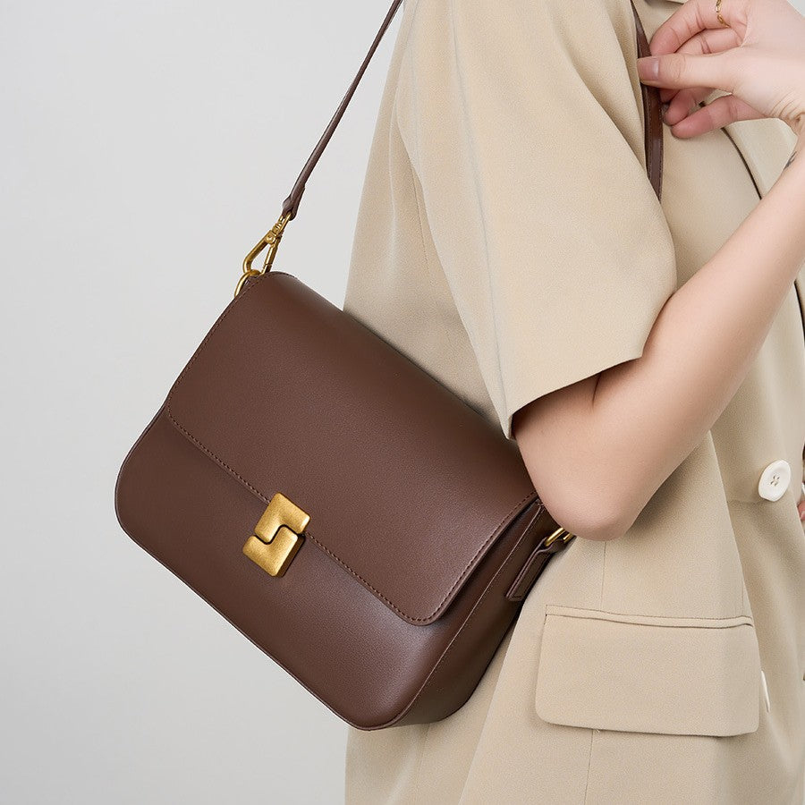 Fashion Women's Genuine Leather Commuter Cattle Bags