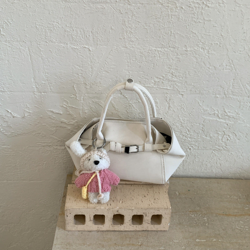 Women's Korean Style Simple Hand Holding Spring Advanced Texture Bucket Bags