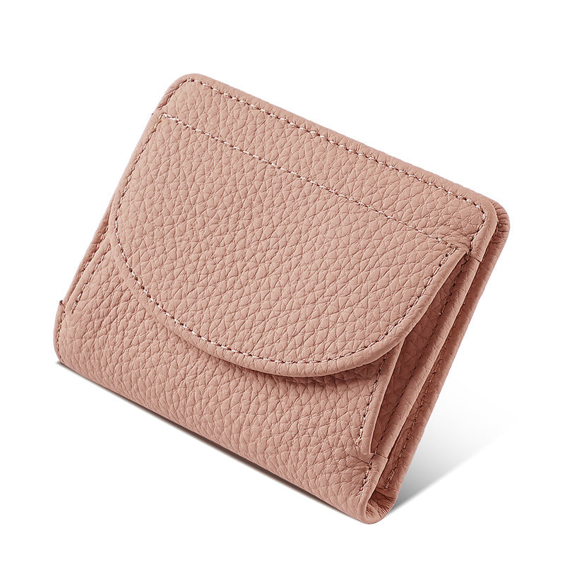 Women's Lychee Pattern Leather Style Fashion Cowhide Purses