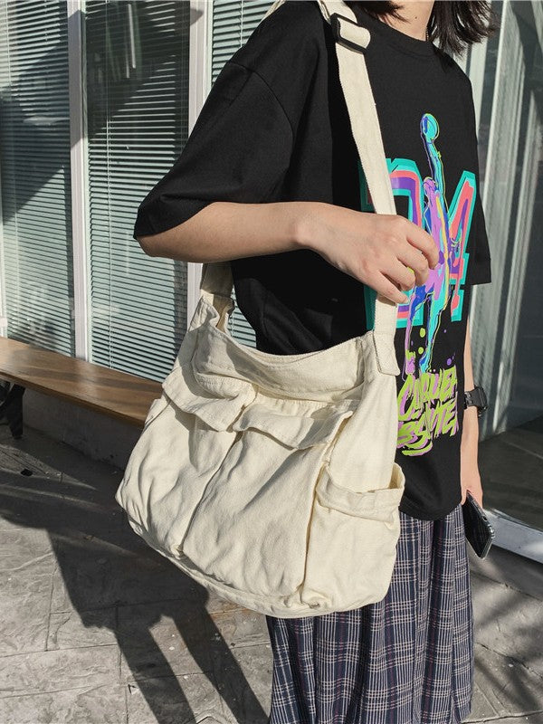 Women's & Men's Order Tooling Style Artistic Green Canvas Large Bags