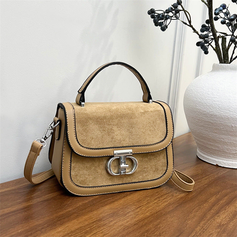 Women's Retro Minority Hand Holding Saddle Fashion Korean Style Exquisite Women's Messenger Bag