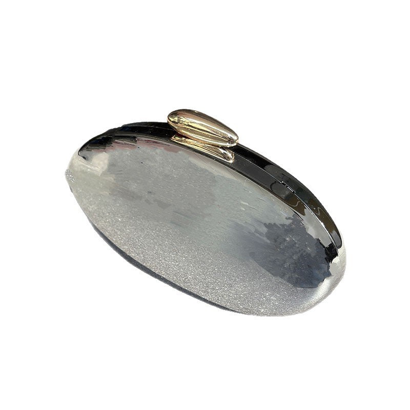 Acrylic Glossy Dinner Clutch Goose Egg Women's Messenger Bag