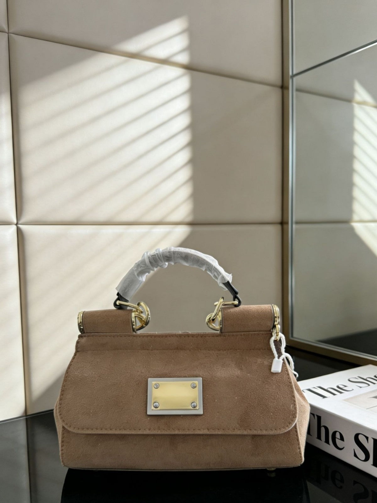 Women's Mini Sheath Hardware Dog Teeth Tote Bags