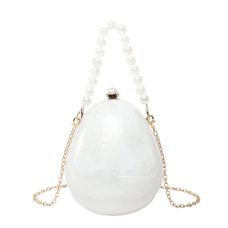 Temperament Pearl Wrist Goose Egg Wedding Dinner Bag
