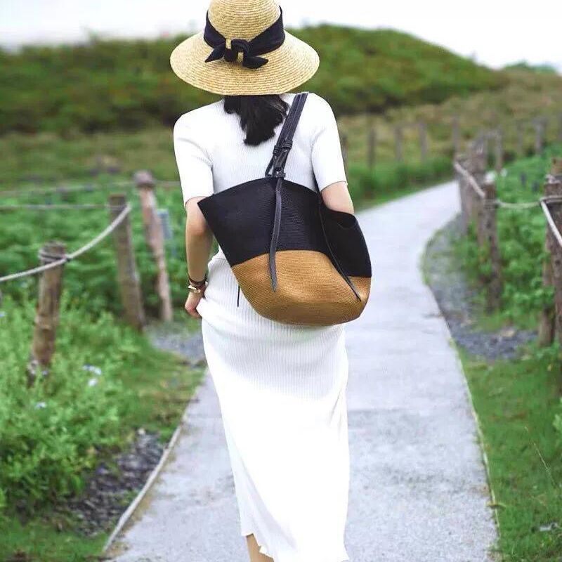 Craft Straw Waterproof Material Woven Beach Bags