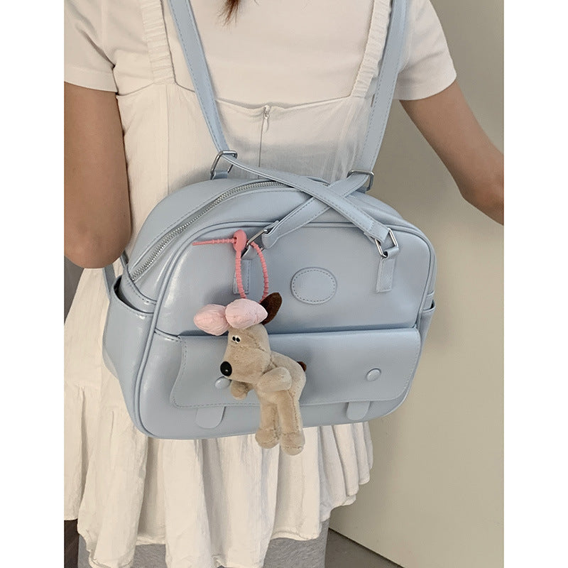 Women's Korean Style Underarm Fashion Preppy Large Tote Bag