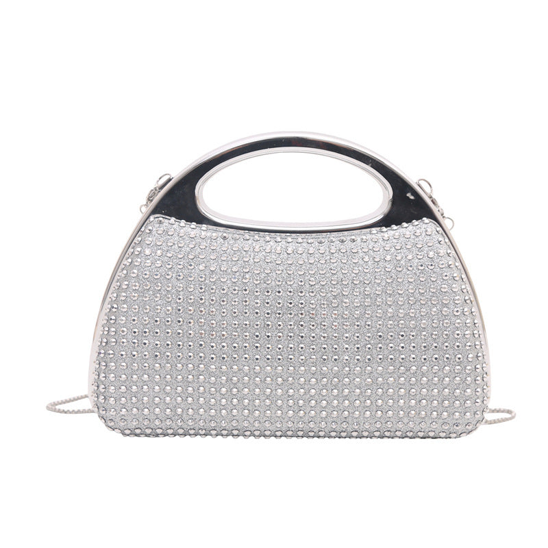 Banquet Diamond Fashion Magnetic Chain Clutch Dinner Bag