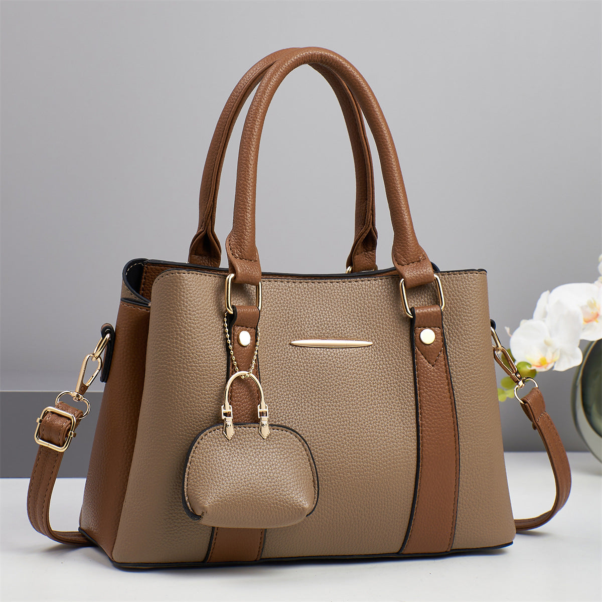 Women's Contrast Color Fashion Large Capacity Entry Women's Shoulder Bag