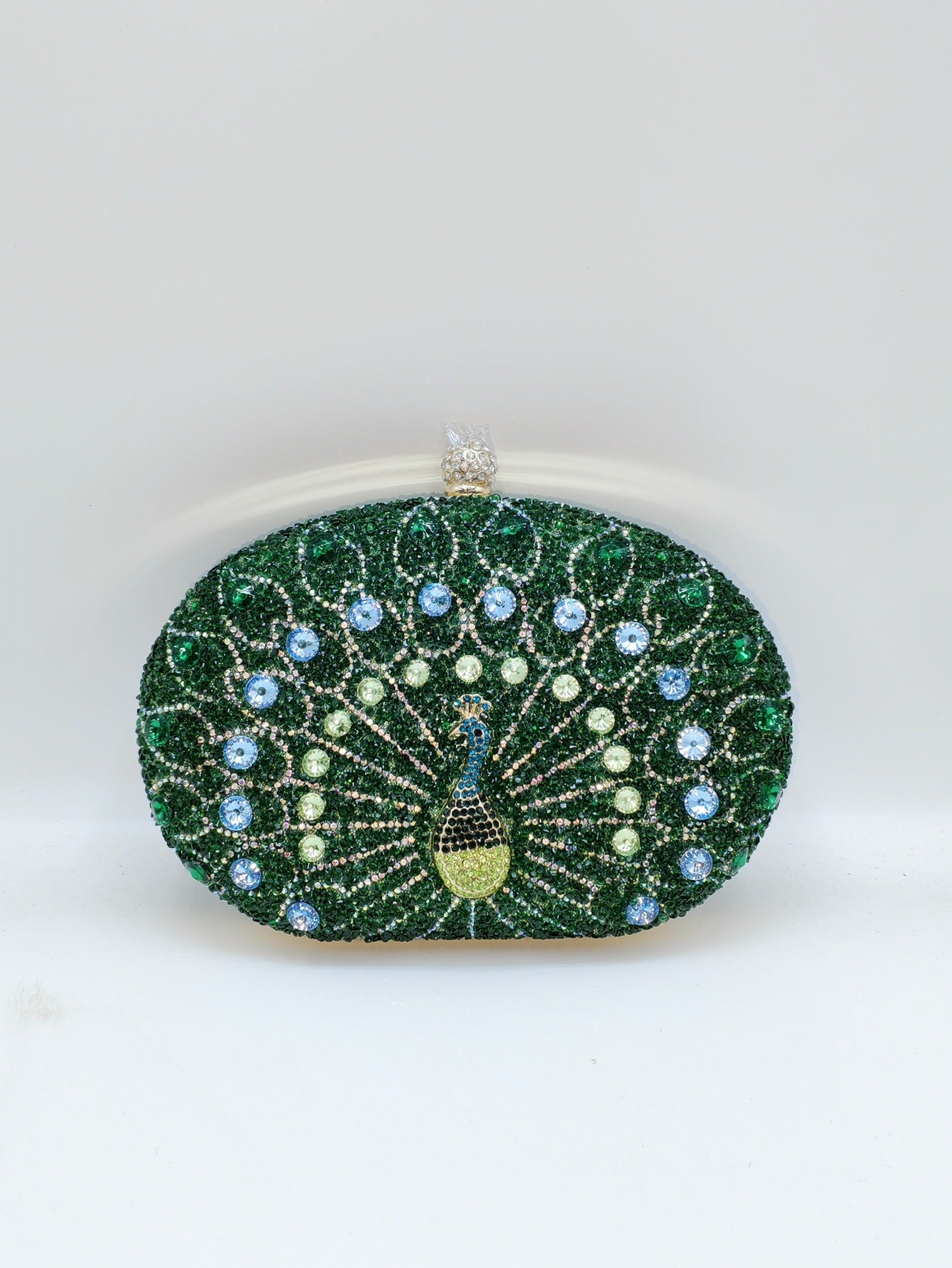Shiny Round Clip Bridal With Chain Handbags