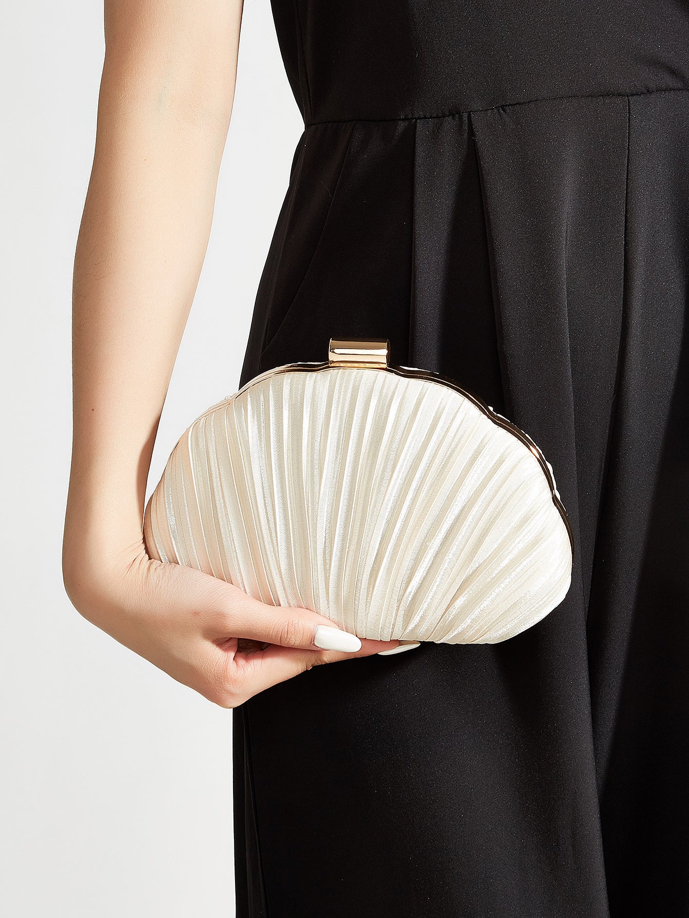 Women's Dress Clutch Shell Banquet Garment Satin Dinner Bag