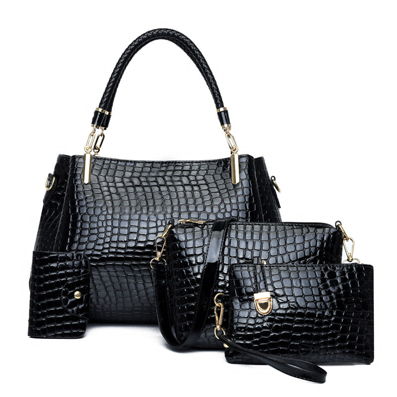 Classic Elegant Portable Female Stone Pattern Women's Handbag