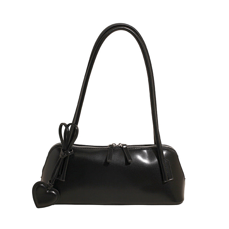 Design Soft Leather Underarm Portable Boston Women's Shoulder Bag