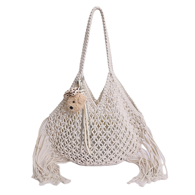 Retro Hand-woven Fashionable Seaside Vacation Beach Women's Shoulder Bag