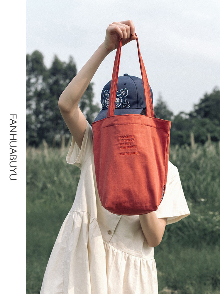 Style Simple Commuter Canvas Female Artistic Light Bags